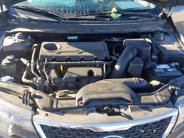 KNAFU4A25C5506711 - 2012 KIA FORTE EX GRAY photo 7