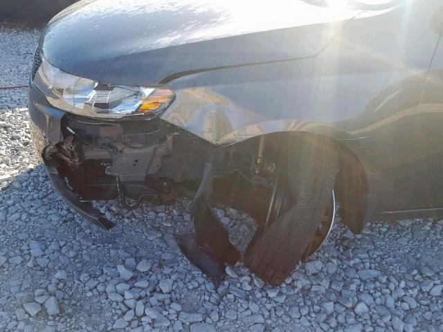 KNAFU4A25C5506711 - 2012 KIA FORTE EX GRAY photo 9