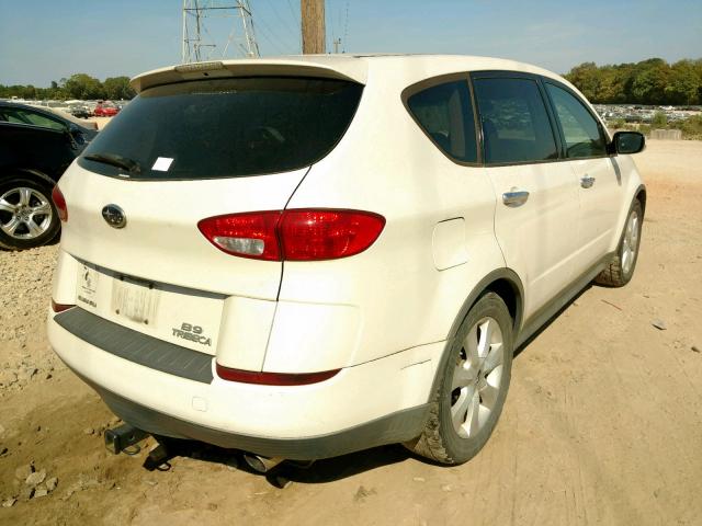 4S4WX86C964431858 - 2006 SUBARU B9 TRIBECA WHITE photo 4