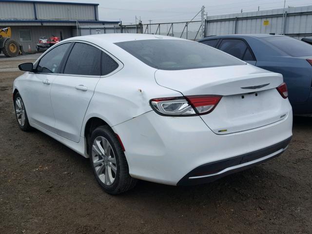 1C3CCCAB0FN691939 - 2015 CHRYSLER 200 LIMITE WHITE photo 3