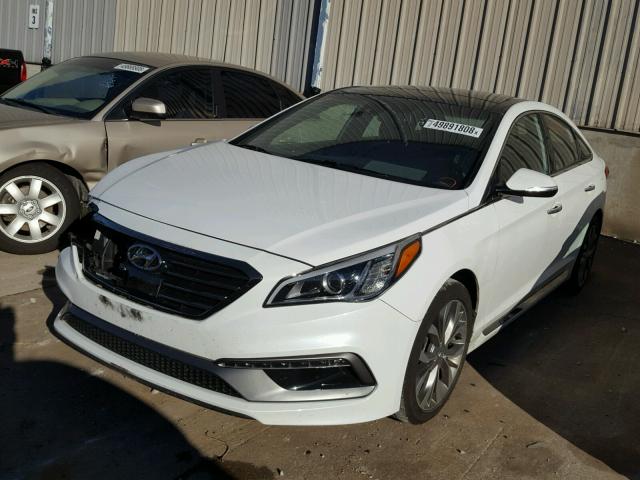 5NPE34AB0FH193248 - 2015 HYUNDAI SONATA SPO WHITE photo 2