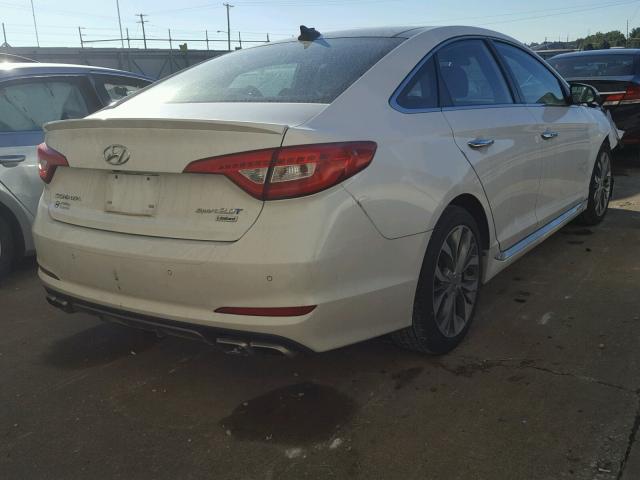 5NPE34AB0FH193248 - 2015 HYUNDAI SONATA SPO WHITE photo 4