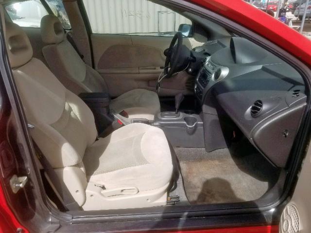 1G8AW12F64Z121010 - 2004 SATURN ION LEVEL RED photo 5
