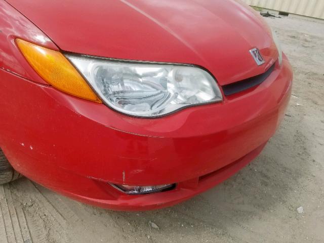 1G8AW12F64Z121010 - 2004 SATURN ION LEVEL RED photo 9
