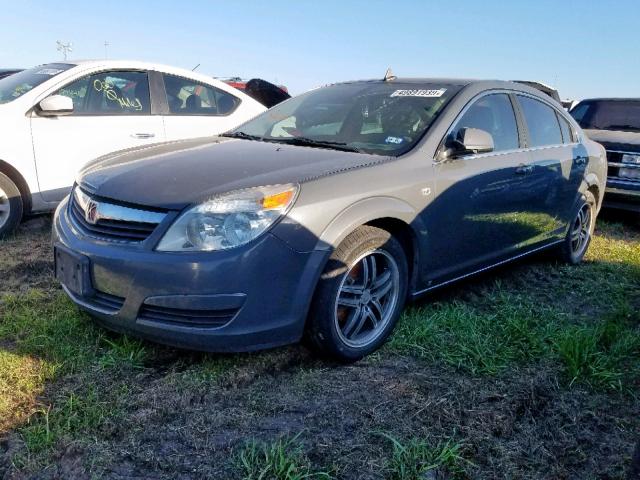 1G8ZS57B09F177450 - 2009 SATURN AURA XE SILVER photo 2