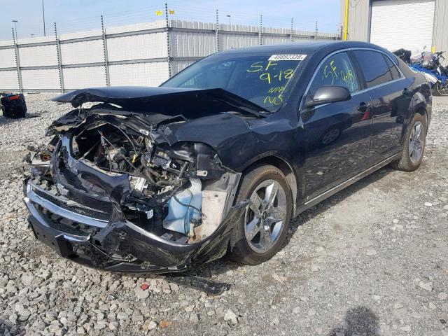 1G1ZC5EB9AF129433 - 2010 CHEVROLET MALIBU 1LT 黑色 照片 2