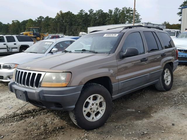 1J4GX48S31C582855 - 2001 JEEP GRAND CHER TAN photo 2