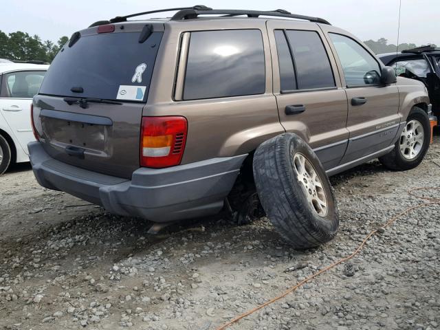 1J4GX48S31C582855 - 2001 JEEP GRAND CHER TAN photo 4