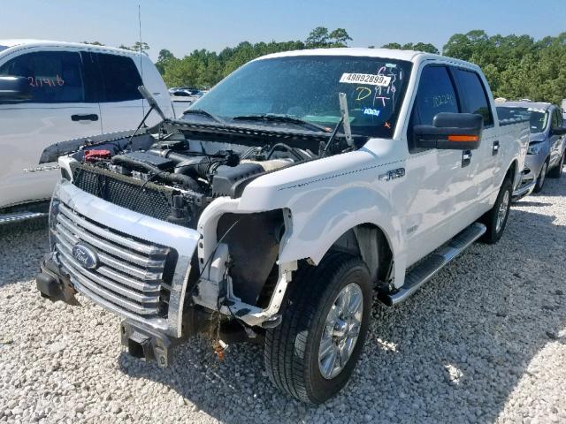 1FTFW1CT2BFD08825 - 2011 FORD F150 SUPER WHITE photo 2