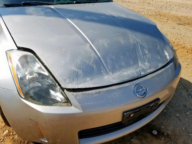 JN1AZ34D93T118482 - 2003 NISSAN 350Z COUPE SILVER photo 9