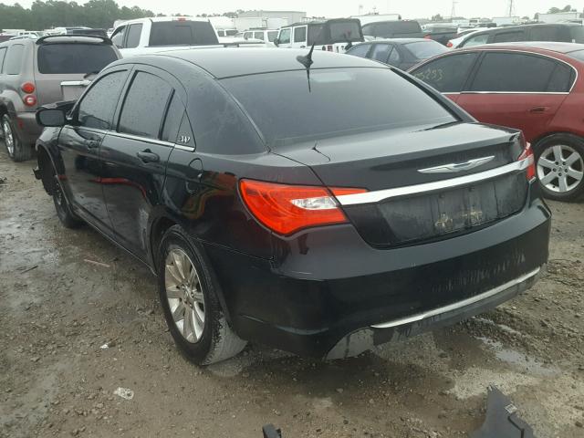 1C3CCBAB9CN262465 - 2012 CHRYSLER 200 LX BLACK photo 3