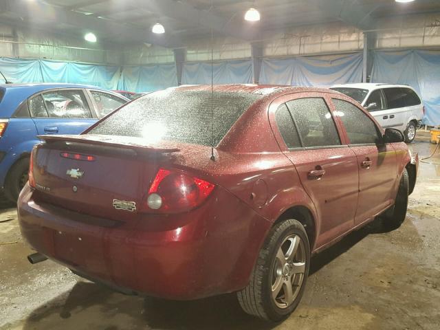 1G1AL55FX77244237 - 2007 CHEVROLET COBALT LT BURGUNDY photo 4