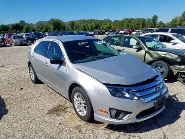 3FAHP0GA2CR349295 - 2012 FORD FUSION S SILVER photo 1