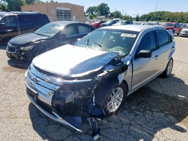 3FAHP0GA2CR349295 - 2012 FORD FUSION S SILVER photo 2