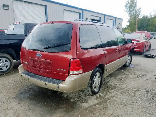 2FMDA58205BA26682 - 2005 FORD FREESTAR L MAROON photo 4