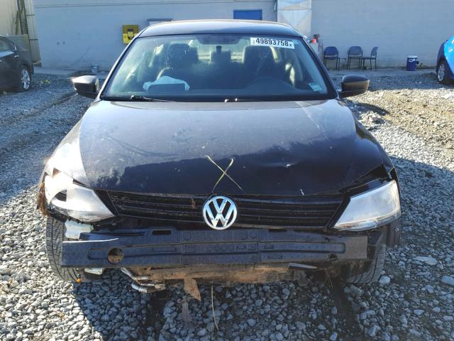 3VW1K7AJ4DM300364 - 2013 VOLKSWAGEN JETTA BASE Սև լուսանկար 9