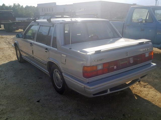 YV1FX8842H1145052 - 1987 VOLVO 740 GLE SILVER photo 3