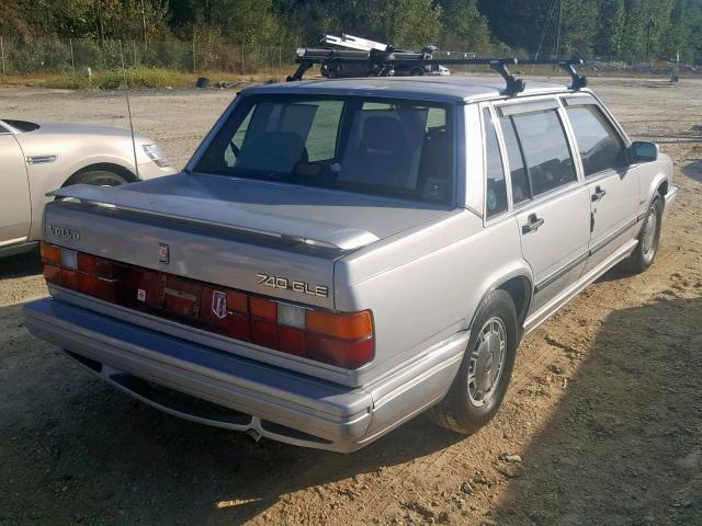 YV1FX8842H1145052 - 1987 VOLVO 740 GLE SILVER photo 4