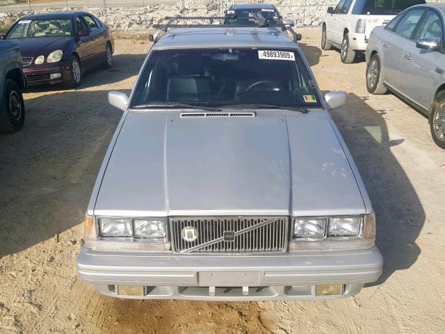 YV1FX8842H1145052 - 1987 VOLVO 740 GLE SILVER photo 9