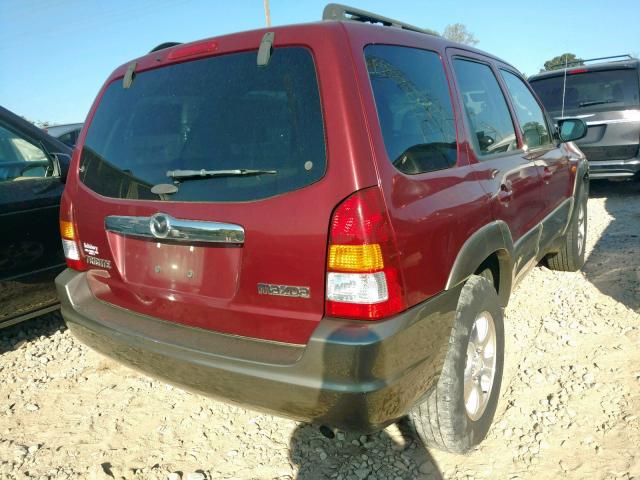 4F2YZ041X3KM28436 - 2003 MAZDA TRIBUTE LX BURGUNDY photo 4