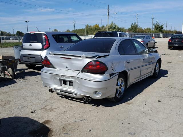 1G2NW52E01C174942 - 2001 PONTIAC GRAND AM G SILVER photo 4