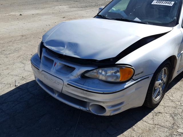 1G2NW52E01C174942 - 2001 PONTIAC GRAND AM G SILVER photo 9