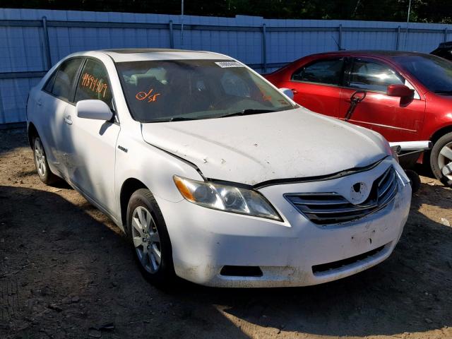 4T1BB46K28U041779 - 2008 TOYOTA CAMRY HYBR WHITE photo 1