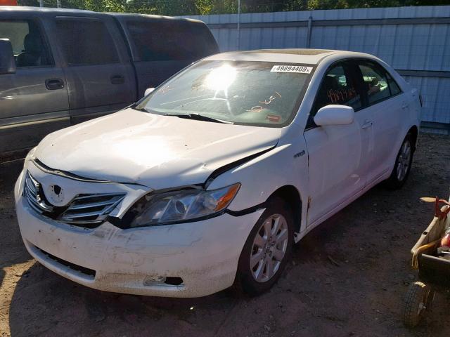 4T1BB46K28U041779 - 2008 TOYOTA CAMRY HYBR WHITE photo 2