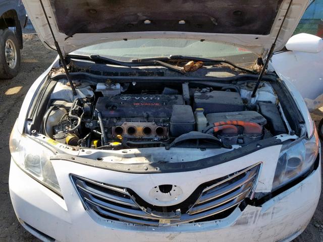 4T1BB46K28U041779 - 2008 TOYOTA CAMRY HYBR WHITE photo 7