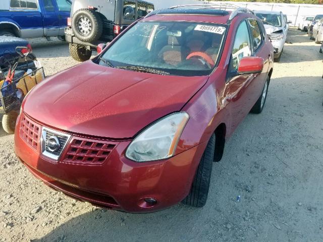 JN8AS58V18W122942 - 2008 NISSAN ROGUE S RED photo 2