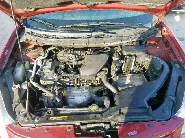 JN8AS58V18W122942 - 2008 NISSAN ROGUE S RED photo 7
