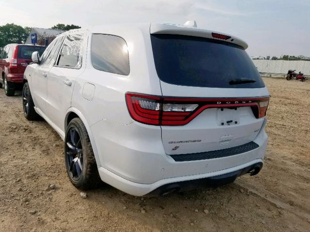 1C4SDJGJXJC290944 - 2018 DODGE DURANGO SR WHITE photo 3