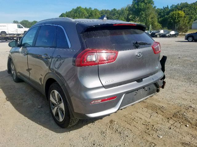 KNDCC3LC6H5077837 - 2017 KIA NIRO EX GRAY photo 3