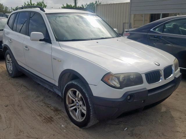 WBXPA93485WD08493 - 2005 BMW X3 3.0I WHITE photo 1