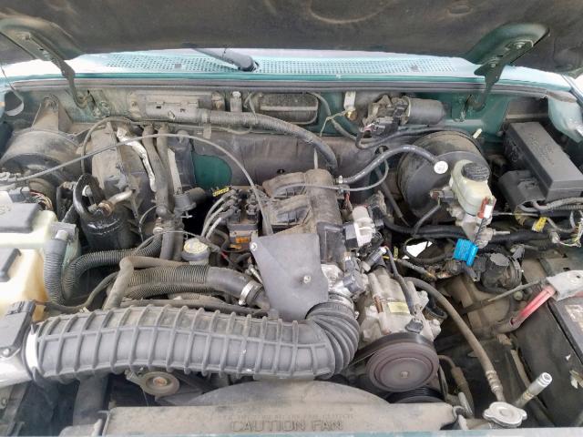 4F4YR16X5XTM01028 - 1999 MAZDA B4000 CAB GREEN photo 7