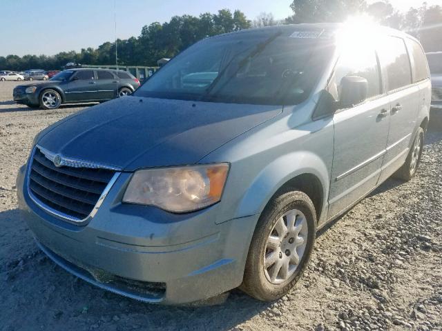 2A8HR44H88R831711 - 2008 CHRYSLER TOWN & COU TURQUOISE photo 2