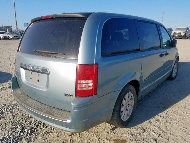2A8HR44H88R831711 - 2008 CHRYSLER TOWN & COU TURQUOISE photo 4