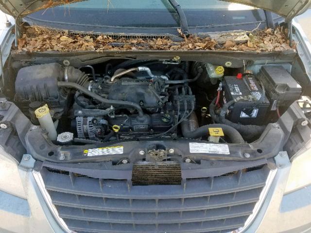 2A8HR44H88R831711 - 2008 CHRYSLER TOWN & COU TURQUOISE photo 7