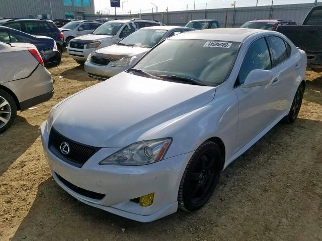 JTHBE262385019587 - 2008 LEXUS IS 350 WHITE photo 2