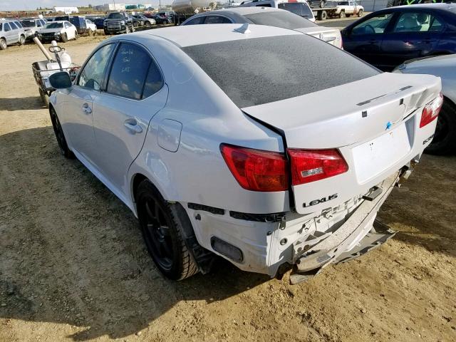 JTHBE262385019587 - 2008 LEXUS IS 350 WHITE photo 3