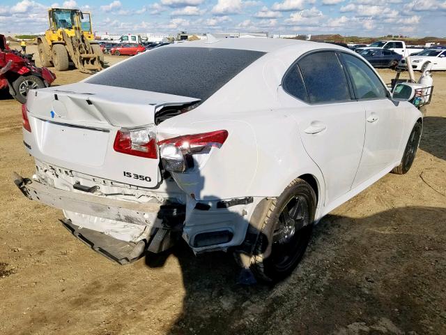 JTHBE262385019587 - 2008 LEXUS IS 350 WHITE photo 4