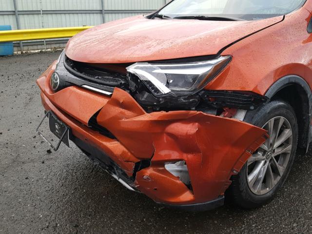 JTMDFREV5GD187411 - 2016 TOYOTA RAV4 LIMIT ORANGE photo 9