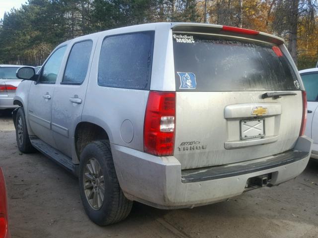 1GNSKDFJ5BR259180 - 2011 CHEVROLET TAHOE HYBR SILVER photo 3