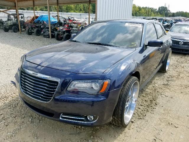 2C3CCAGG9EH281588 - 2014 CHRYSLER 300 S BLUE photo 2