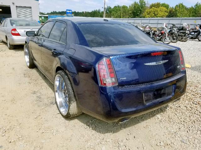 2C3CCAGG9EH281588 - 2014 CHRYSLER 300 S BLUE photo 3