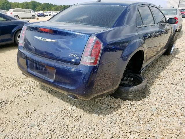 2C3CCAGG9EH281588 - 2014 CHRYSLER 300 S BLUE photo 4