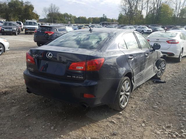 JTHCK262675014752 - 2007 LEXUS IS 250 BLUE photo 4