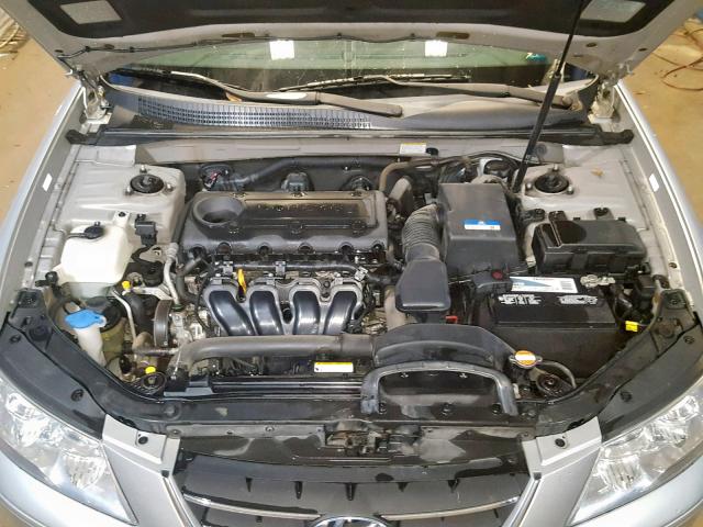 5NPET4AC4AH604037 - 2010 HYUNDAI SONATA GLS SILVER photo 7