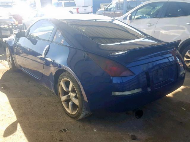 JN1AZ34D04T165546 - 2004 NISSAN 350Z COUPE BLUE photo 3