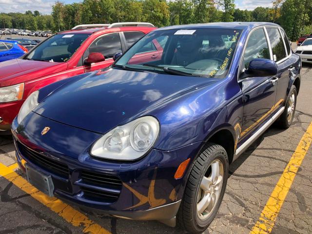 WP1AB29P44LA62188 - 2004 PORSCHE CAYENNE S BLUE photo 2